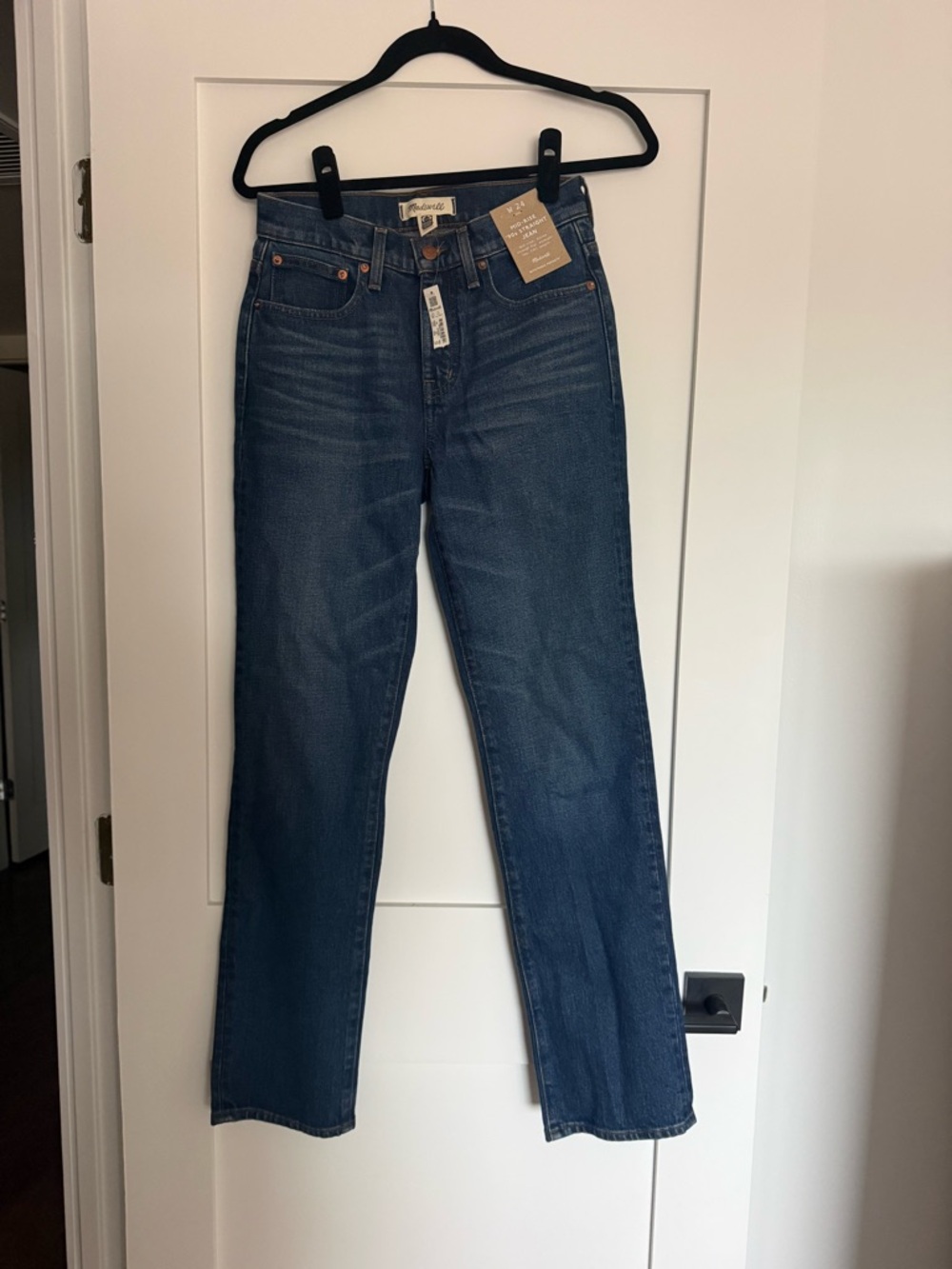 Madewell Dark Blue Straight Leg Women’s Jeans
